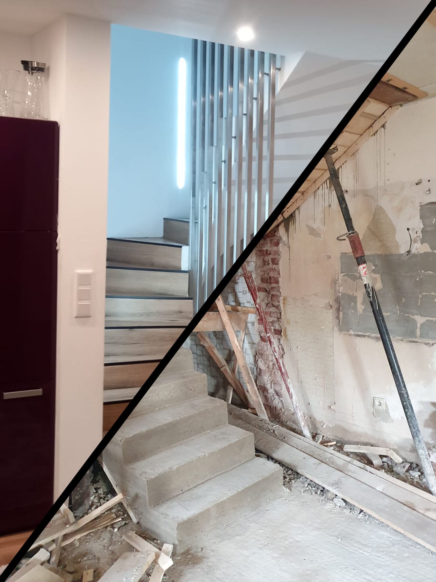 Innenausbau einer Treppe von Goki Bau auf einer Baustelle in Weißenfels